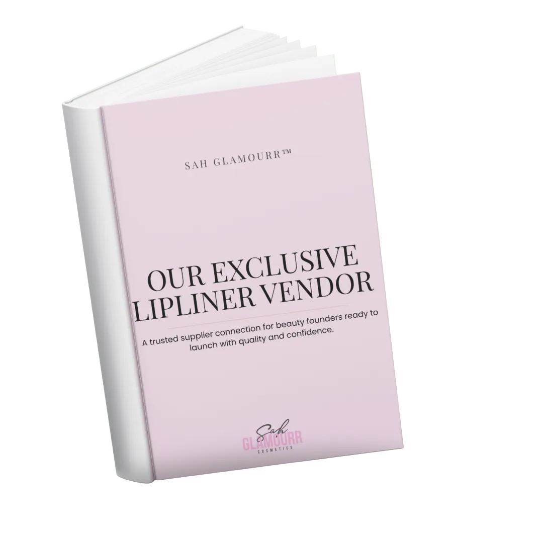 Book titled 'Our Exclusive Lipliner Vendor' by Sah Glamour 