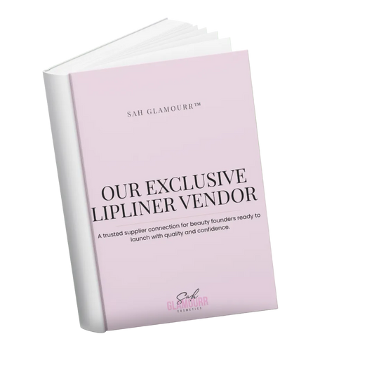 Book titled 'Our Exclusive Lipliner Vendor' by Sah Glamour 