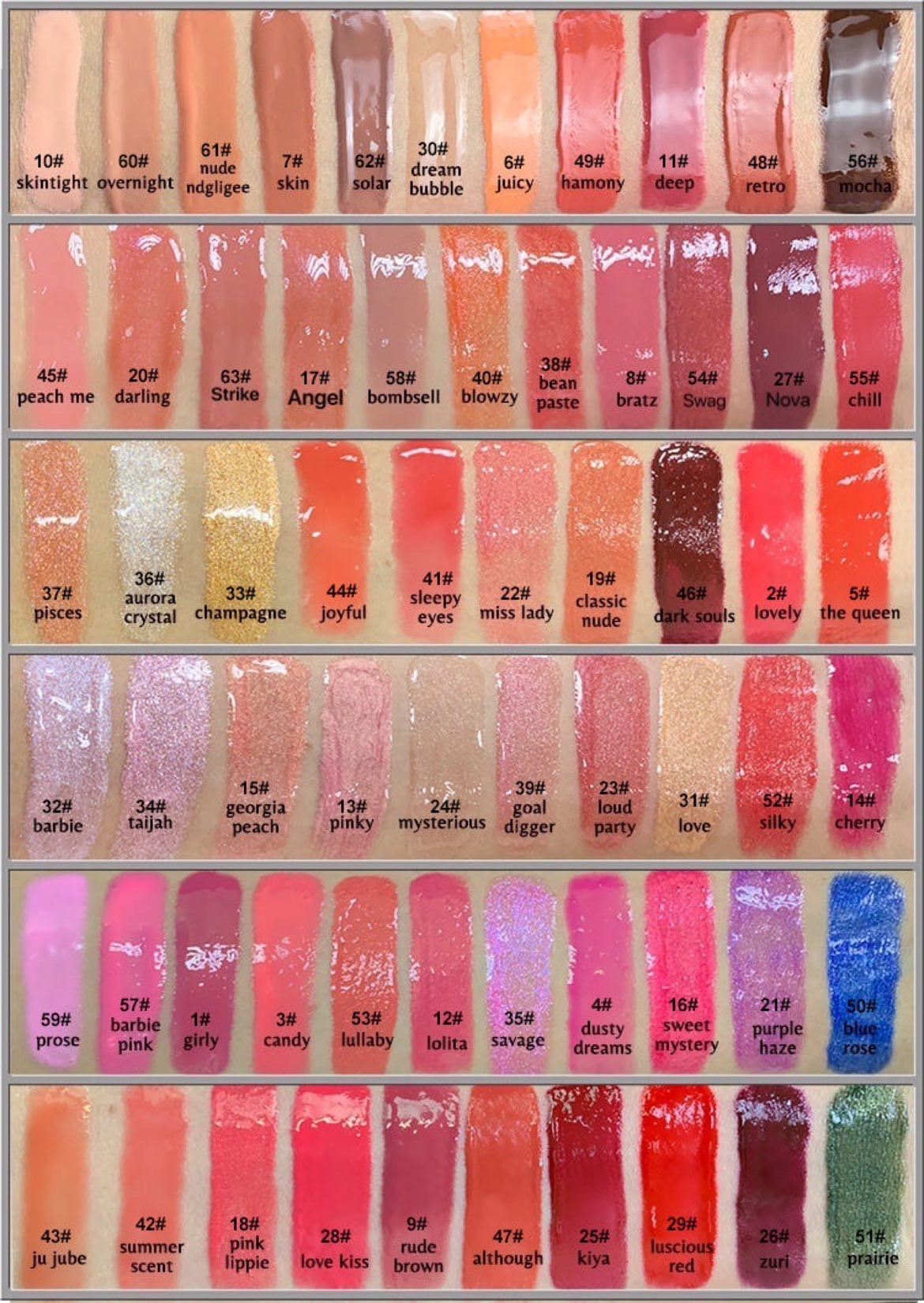 Wholesale PRIVATE LABEL Pre- Filled lipgloss