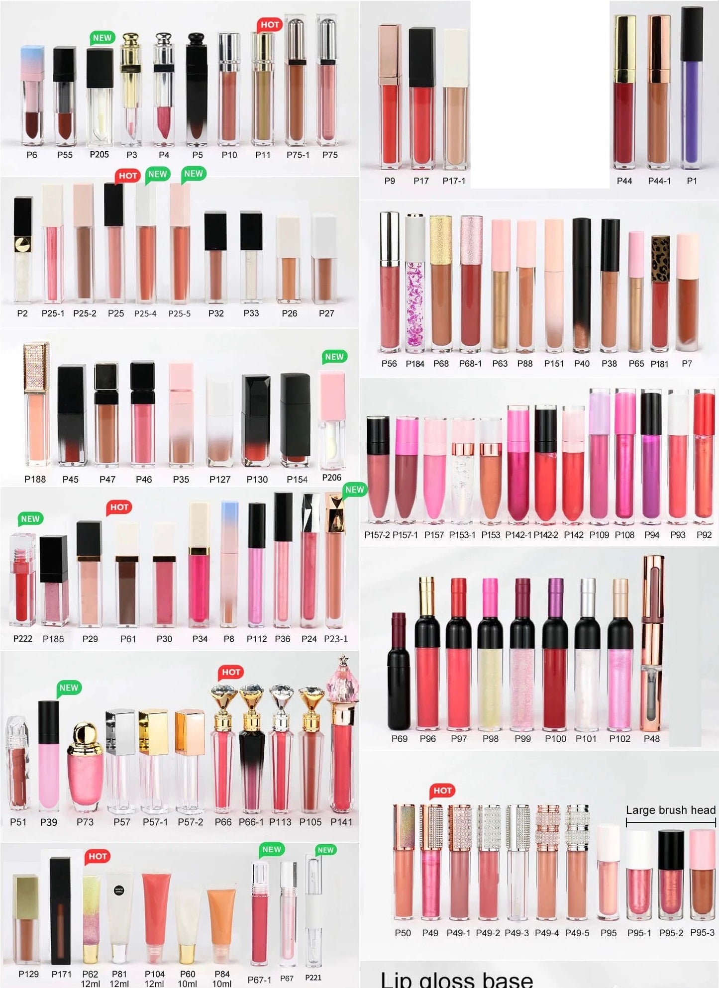 Wholesale PRIVATE LABEL Pre- Filled lipgloss