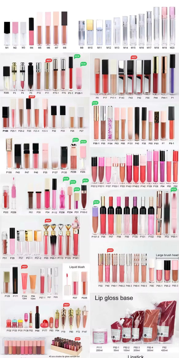 Wholesale PRIVATE LABEL Pre- Filled lipgloss